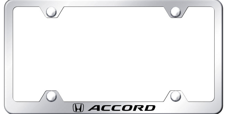 Honda Accord Steel Wide Body License Plate Frame - Laser Etched - Official Licensed