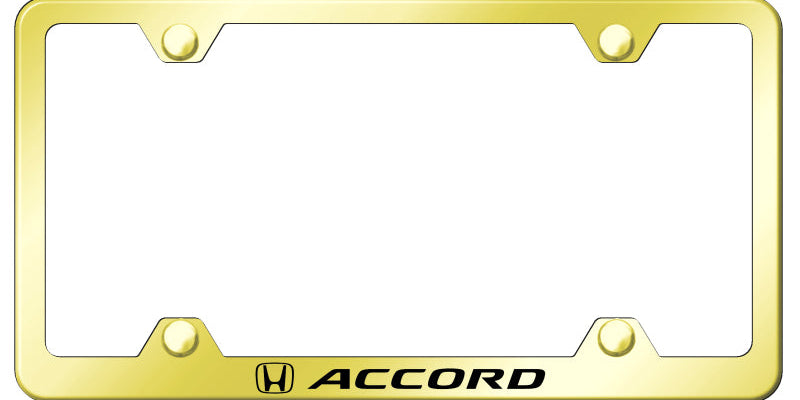 Honda Accord Steel Wide Body License Plate Frame - Laser Etched - Official Licensed