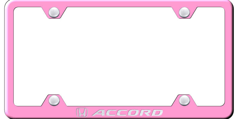 Honda Accord Steel Wide Body License Plate Frame - Laser Etched - Official Licensed