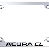 Acura CL Steel Wide Body License Plate Frame - Laser Etched Mirrored - Official Licensed