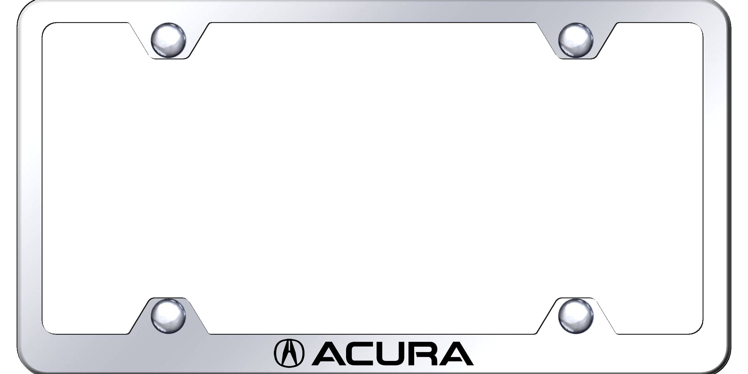 Acura Steel Wide Body License Plate Frame - Laser Etched - Official Licensed