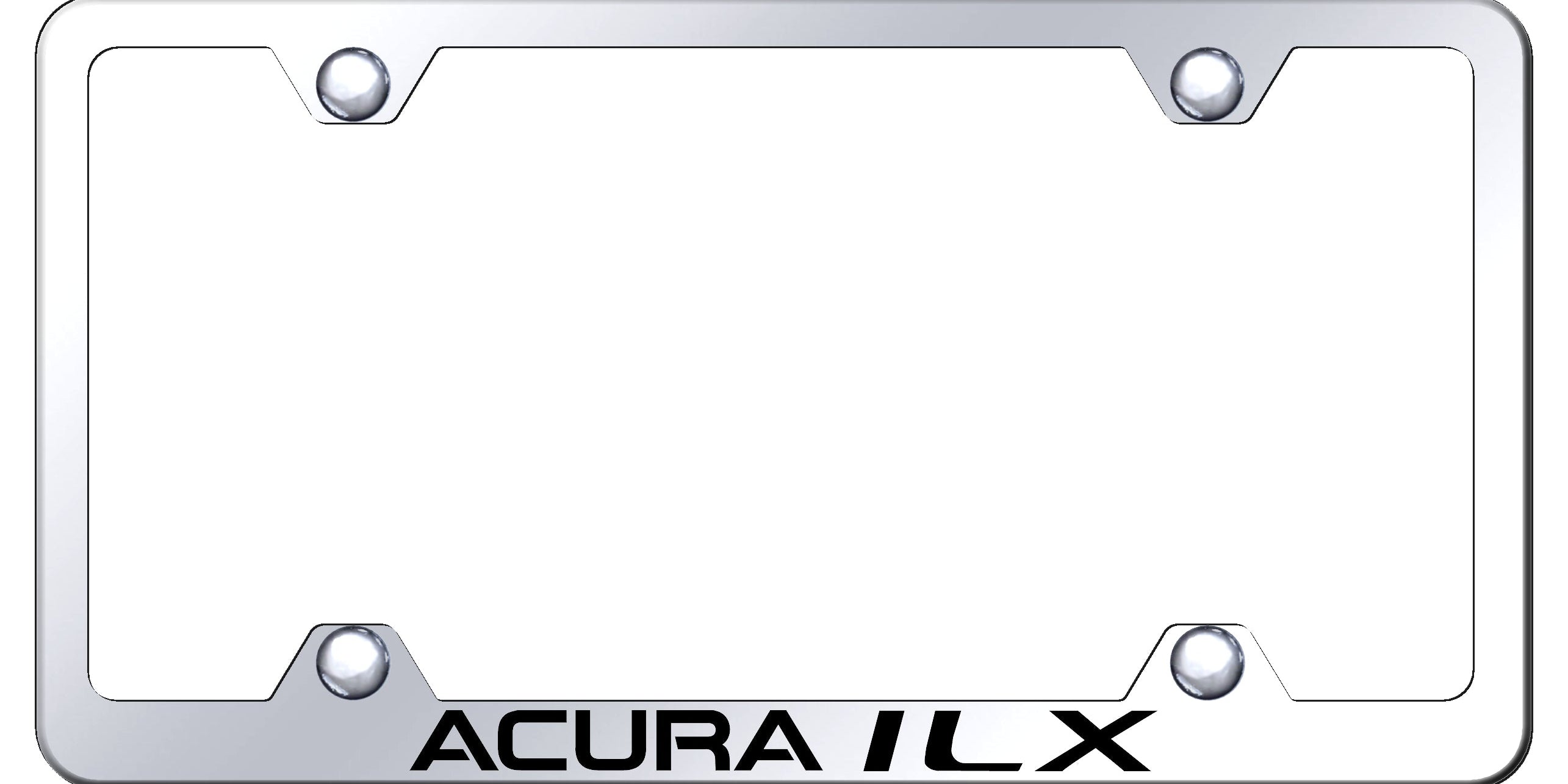 Acura ILX Steel Wide Body License Plate Frame - Laser Etched - Official Licensed
