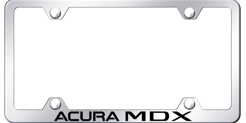 Acura MDX Steel Wide Body License Plate Frame - Laser Etched - Official Licensed