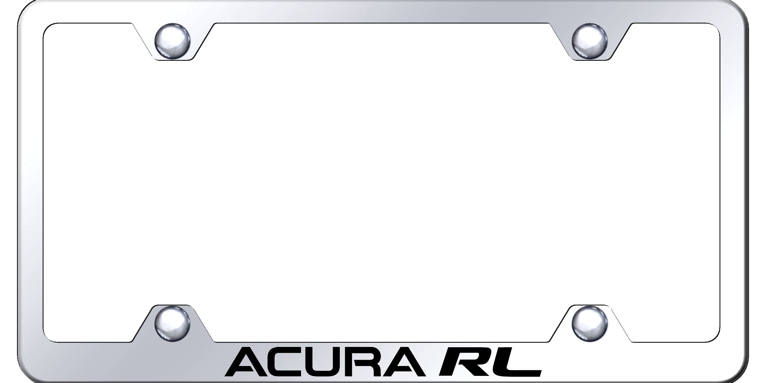 Acura RL Steel Wide Body License Plate Frame - Laser Etched - Official Licensed