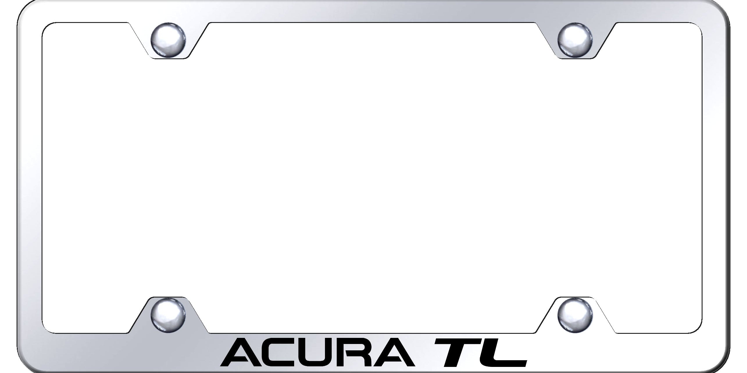 Acura TL Steel Wide Body License Plate Frame - Laser Etched - Official Licensed