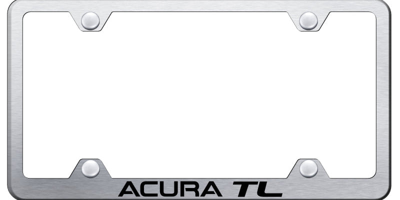 Acura TL Steel Wide Body License Plate Frame - Laser Etched - Official Licensed