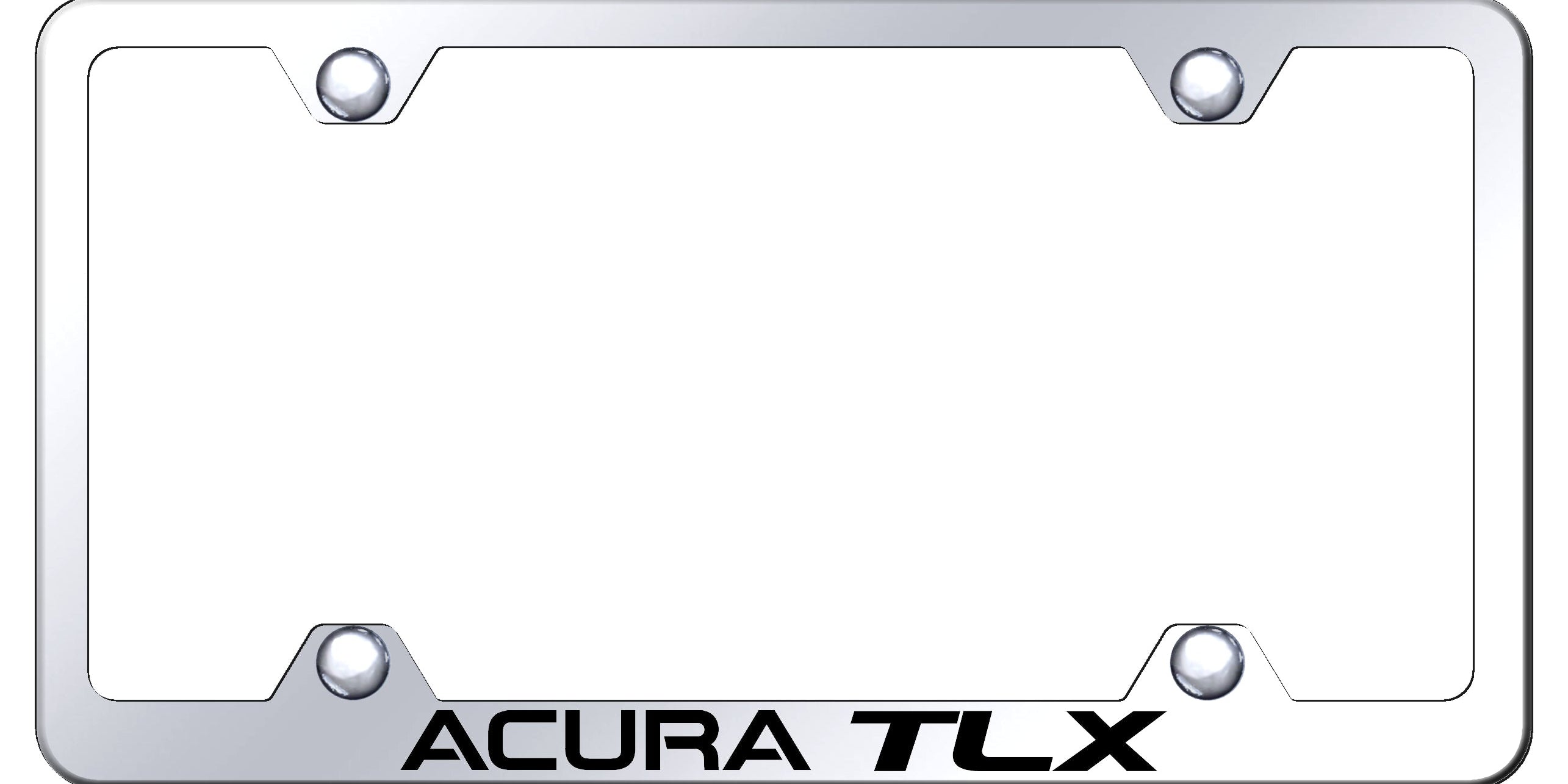 Acura TLX Steel Wide Body License Plate Frame - Laser Etched - Official Licensed