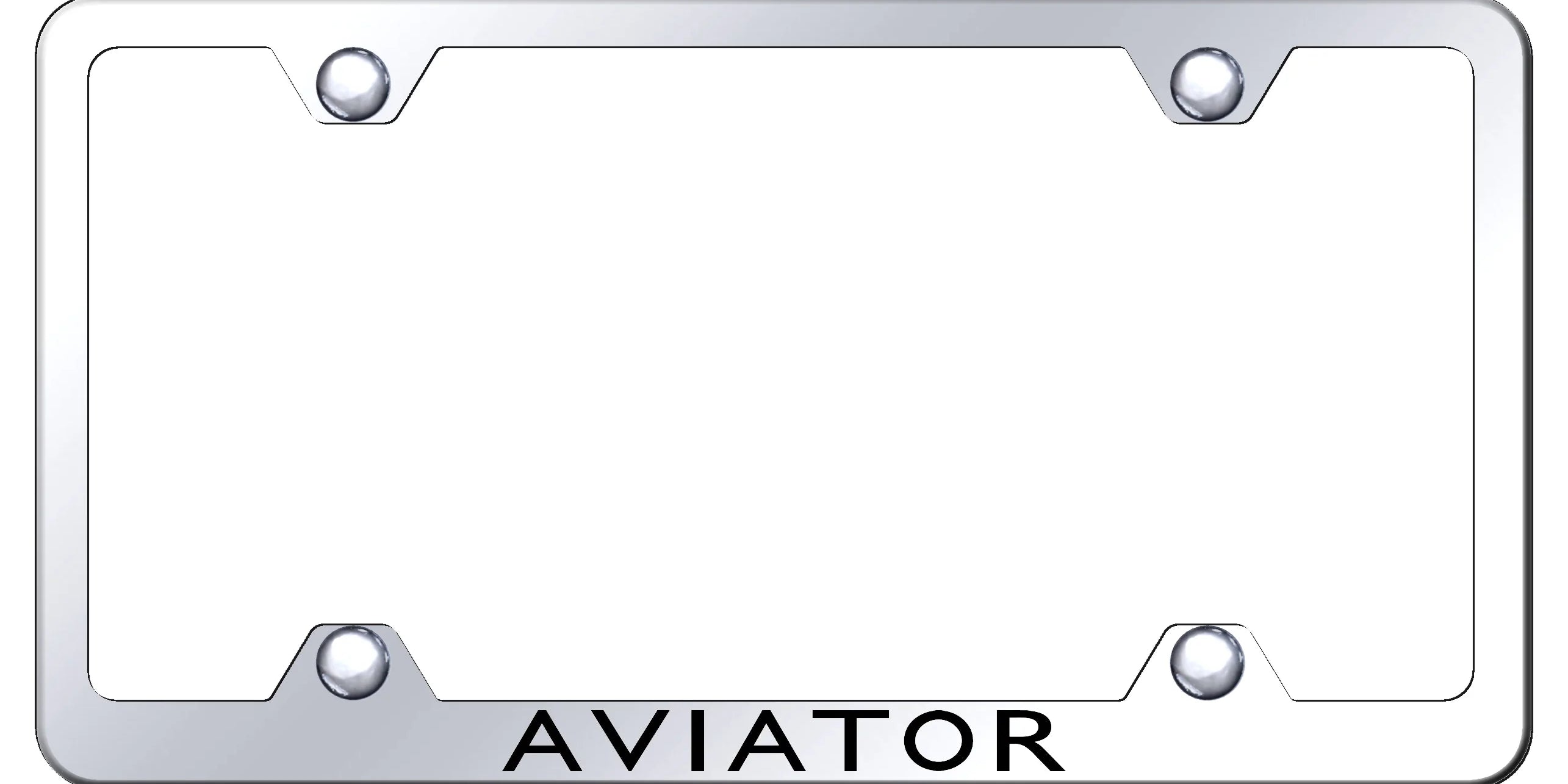 Lincoln Aviator Steel Wide Body License Plate Frame - Laser Etched - Official Licensed