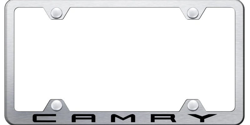 Toyota Camry Steel Wide Body License Plate Frame - Laser Etched - Official Licensed