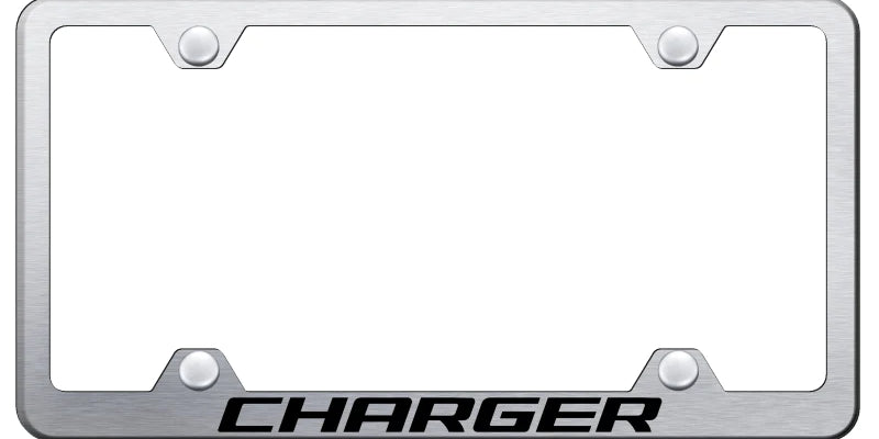 Dodge Charger Steel Wide Body License Plate Frame - Official Licensed