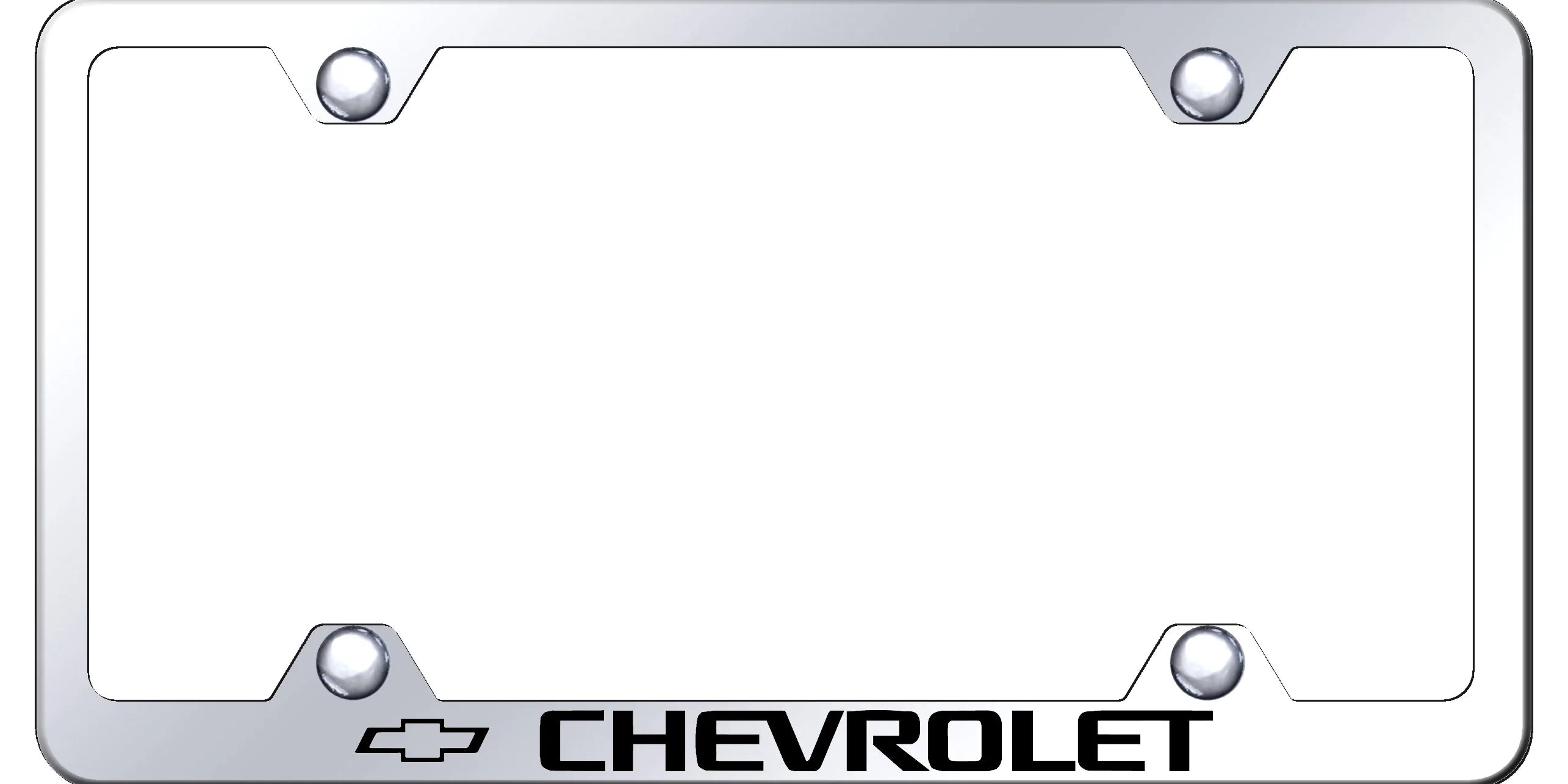 Chevrolet Steel Wide Body License Plate Frame - Official Licensed