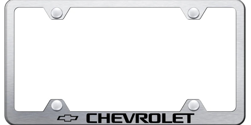 Chevrolet Steel Wide Body License Plate Frame - Official Licensed
