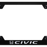 Honda Civic Steel Wide Body License Plate Frame - Laser Etched - Official Licensed