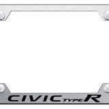 Honda Civic Type R Steel Wide Body License Plate Frame - Official Licensed