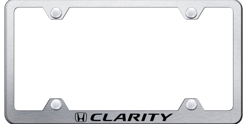 Honda Clarity Steel Wide Body License Plate Frame - Official Licensed