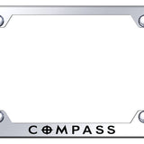 Jeep Compass Steel Wide Body License Plate Frame - Laser Etched Mirrored - Official Licensed
