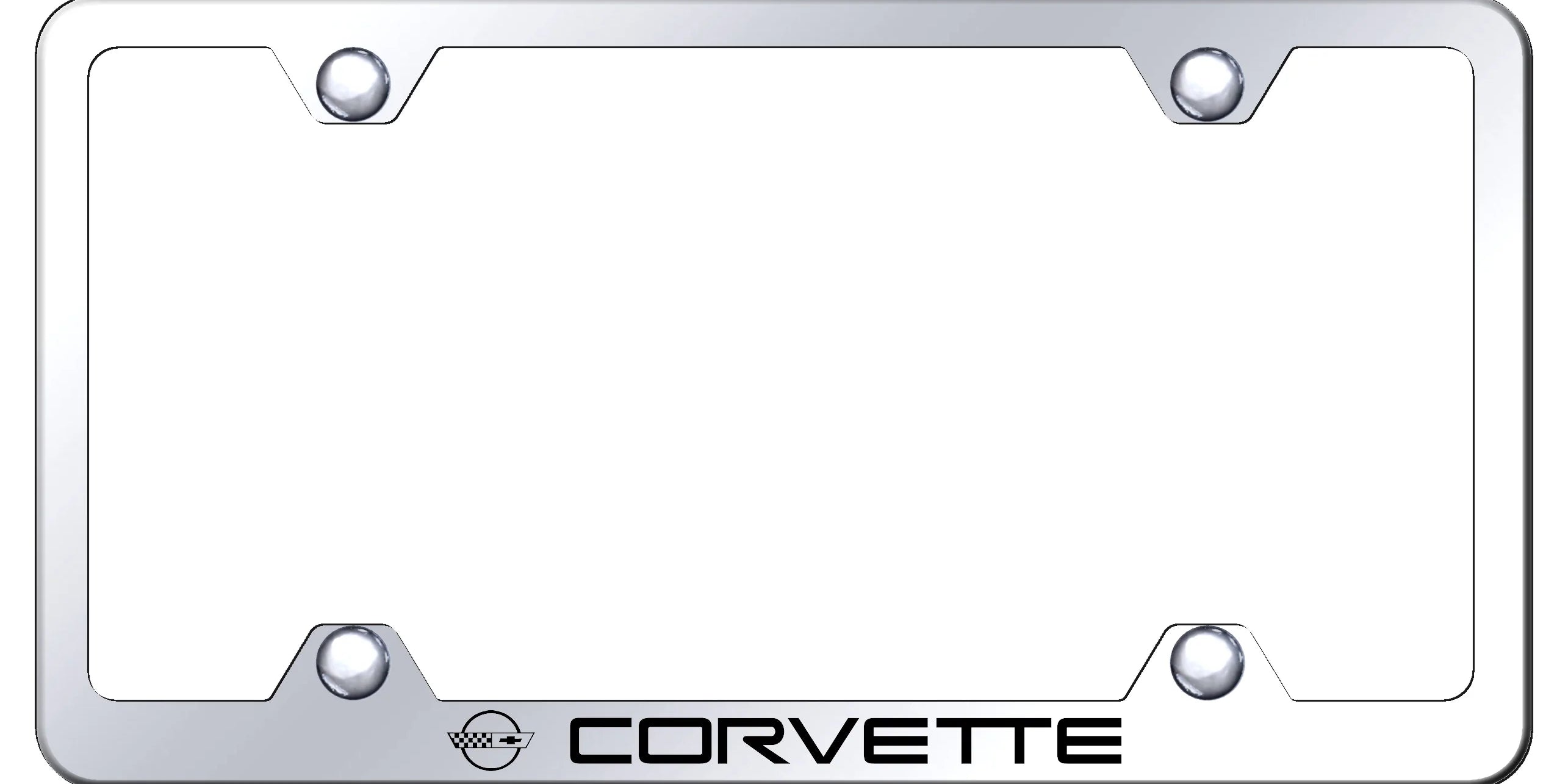 Chevrolet Corvette C4 Steel Wide Body License Plate Frame - Official Licensed