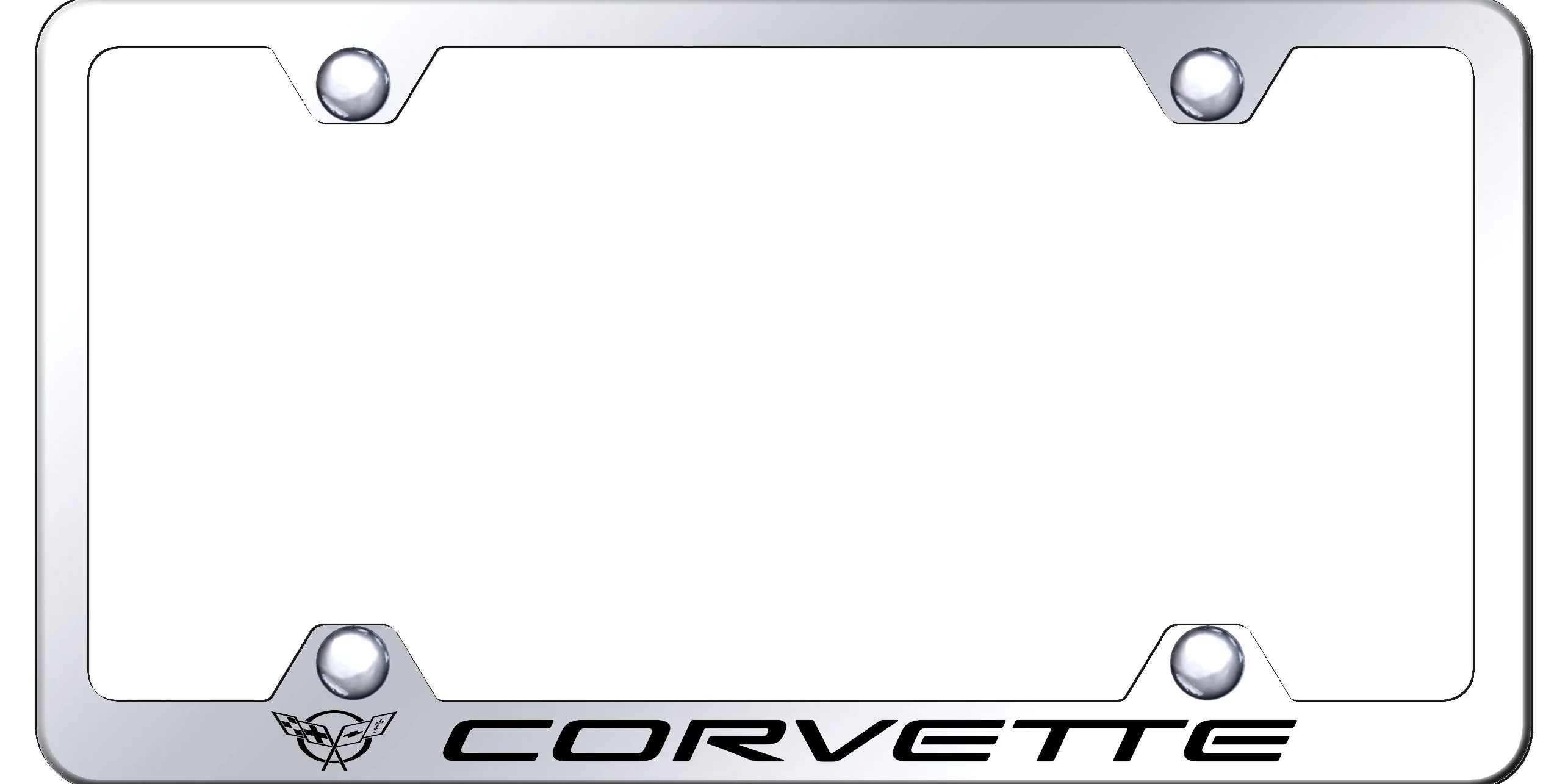 Chevrolet Corvette C5 Steel Wide Body License Plate Frame - Official Licensed
