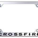 Chrysler Crossfire Steel Wide Body License Plate Frame - Laser Etched Mirrored - Official Licensed