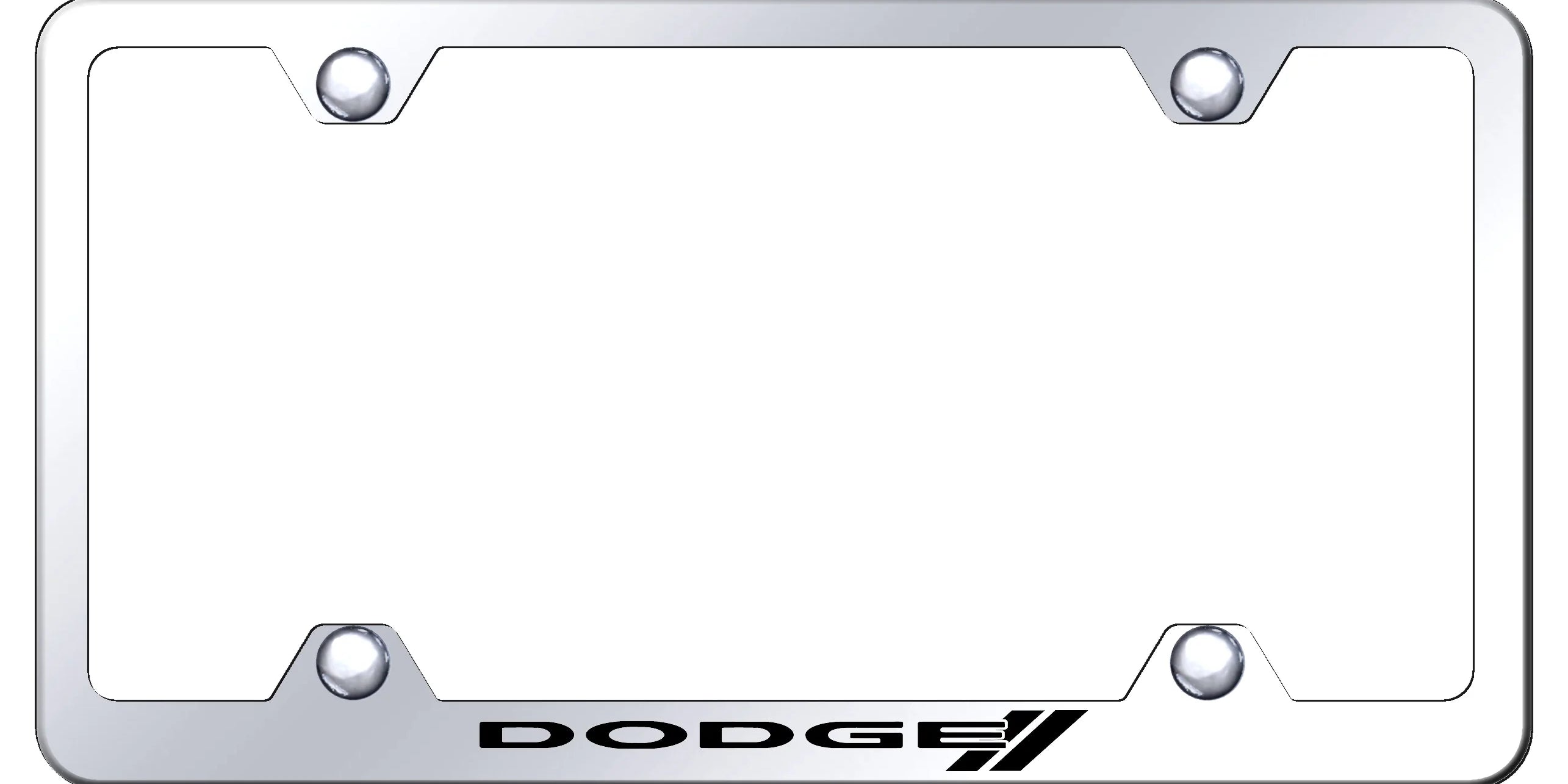 Dodge Stripe Steel Wide Body License Plate Frame - Official Licensed