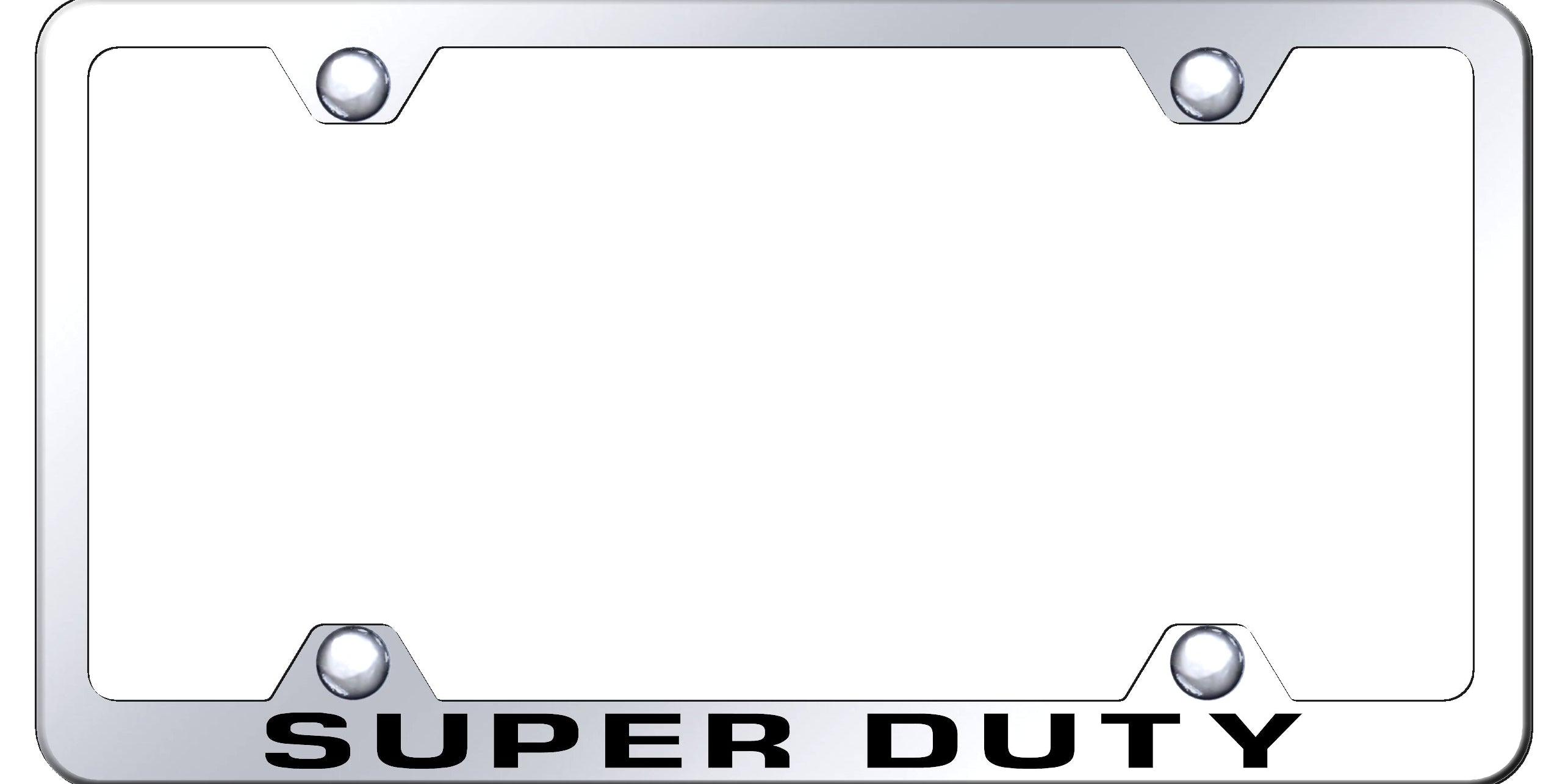 Ford Super Duty Steel Wide Body License Plate Frame - Laser Etched - Official Licensed