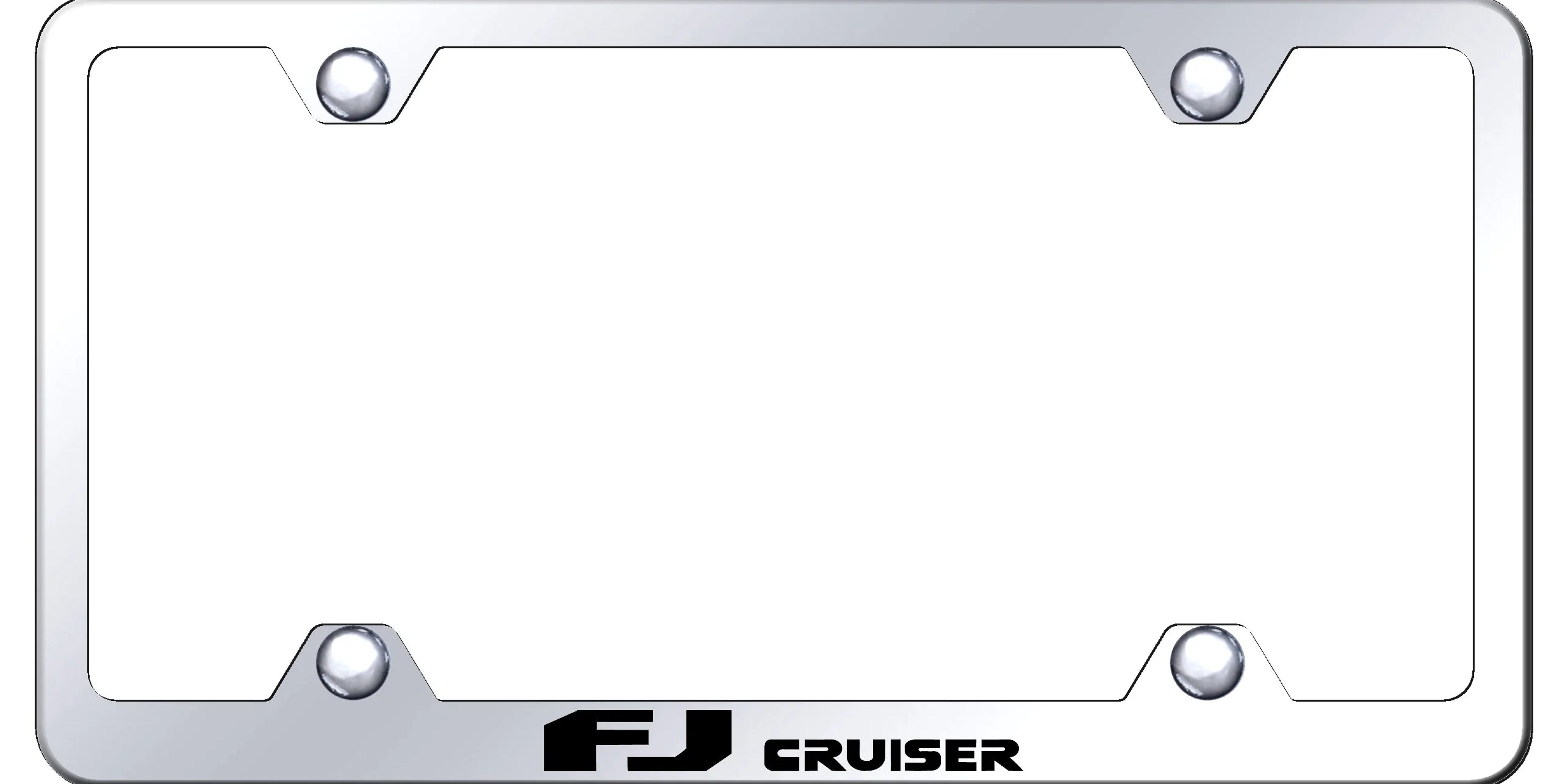 Toyota FJ Cruiser Steel Wide Body License Plate Frame - Laser Etched - Official Licensed