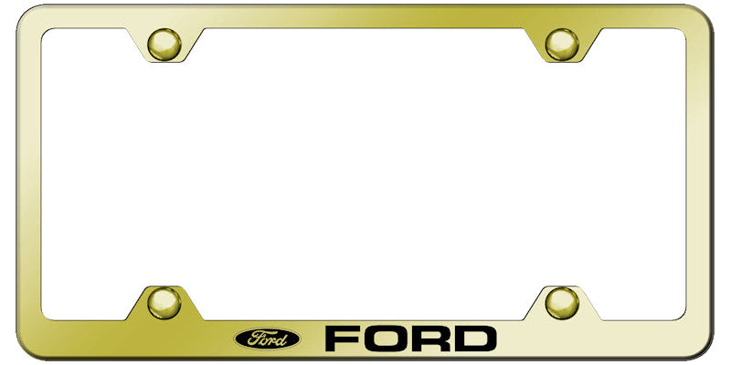 Ford Steel Wide Body License Plate Frame - Laser Etched - Official Licensed