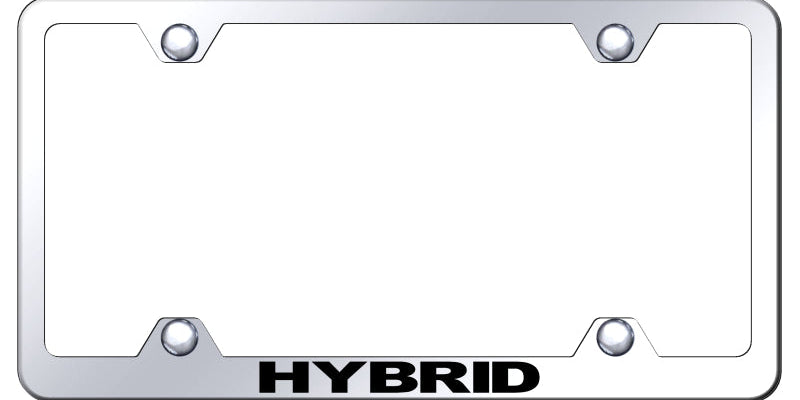 Hybrid Steel Wide Body License Plate Frame - Laser Etched - Official Licensed