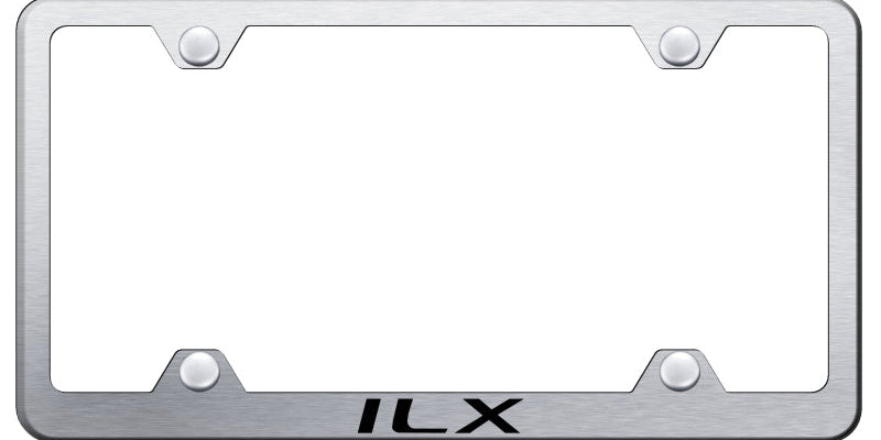 Acura ILX Steel Wide Body License Plate Frame - Laser Etched - Official Licensed