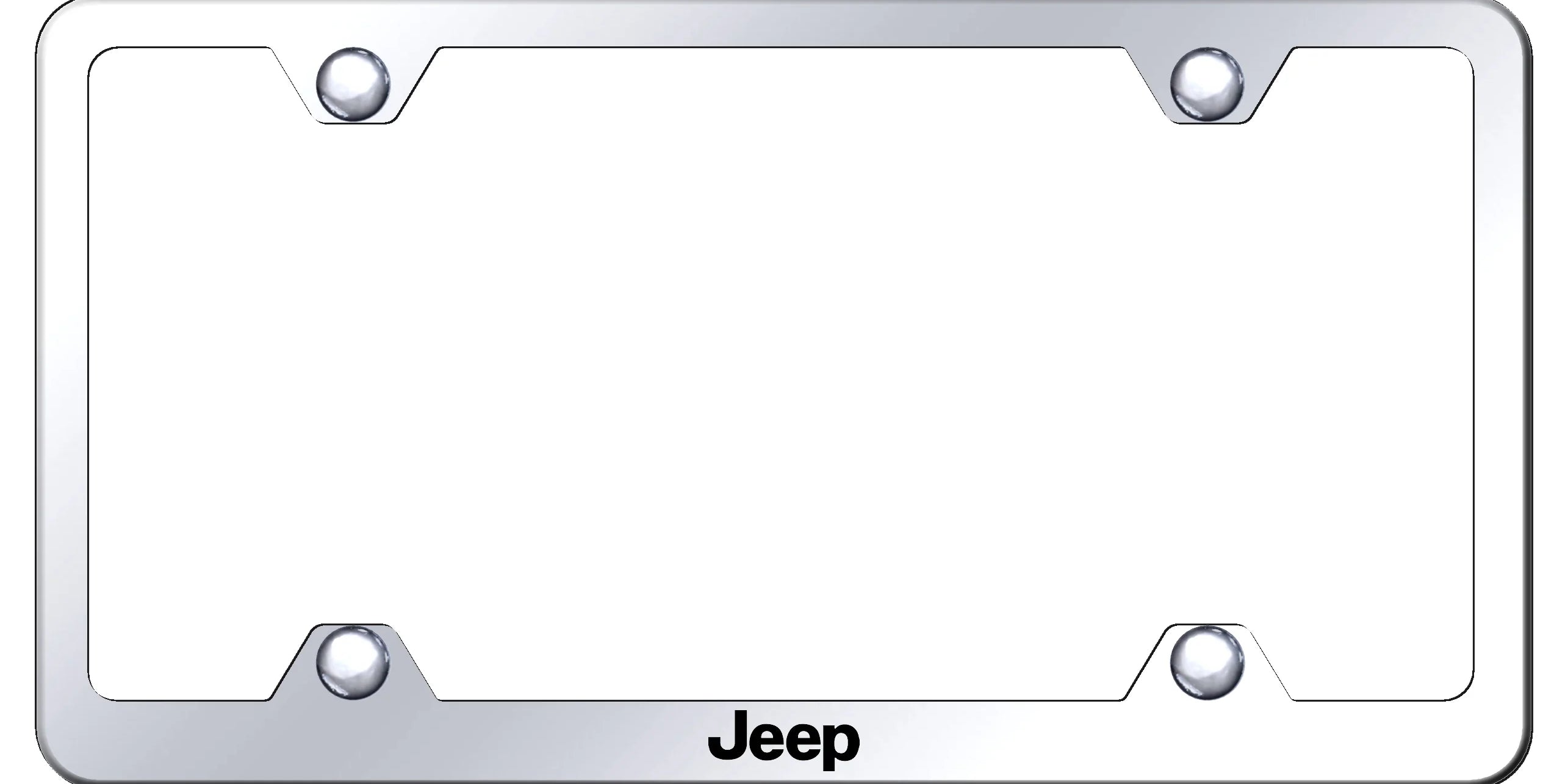Jeep Steel Wide Body License Plate Frame - Laser Etched - Official Licensed
