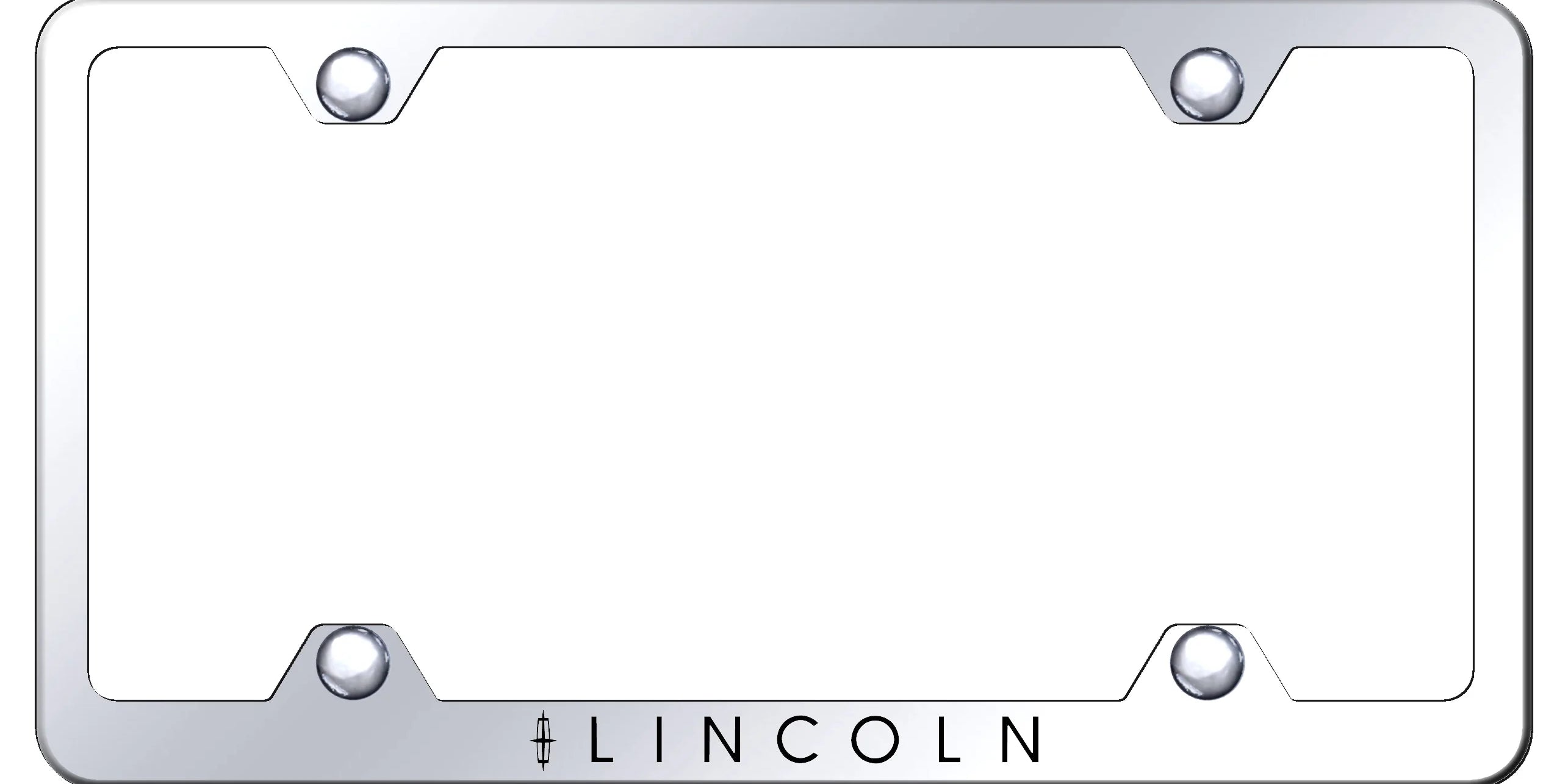 Lincoln Steel Wide Body License Plate Frame - Laser Etched - Official Licensed