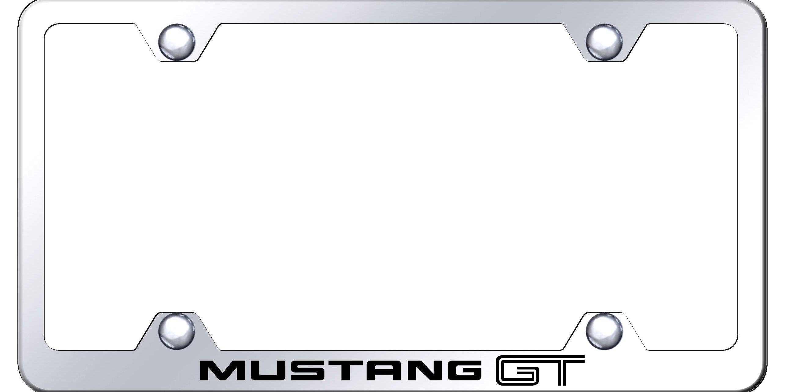 Ford Mustang GT Steel Wide Body License Plate Frame - Laser Etched - Official Licensed