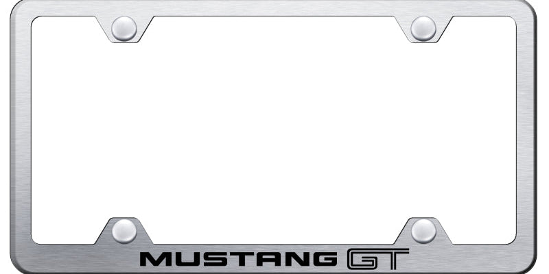 Ford Mustang GT Steel Wide Body License Plate Frame - Laser Etched - Official Licensed