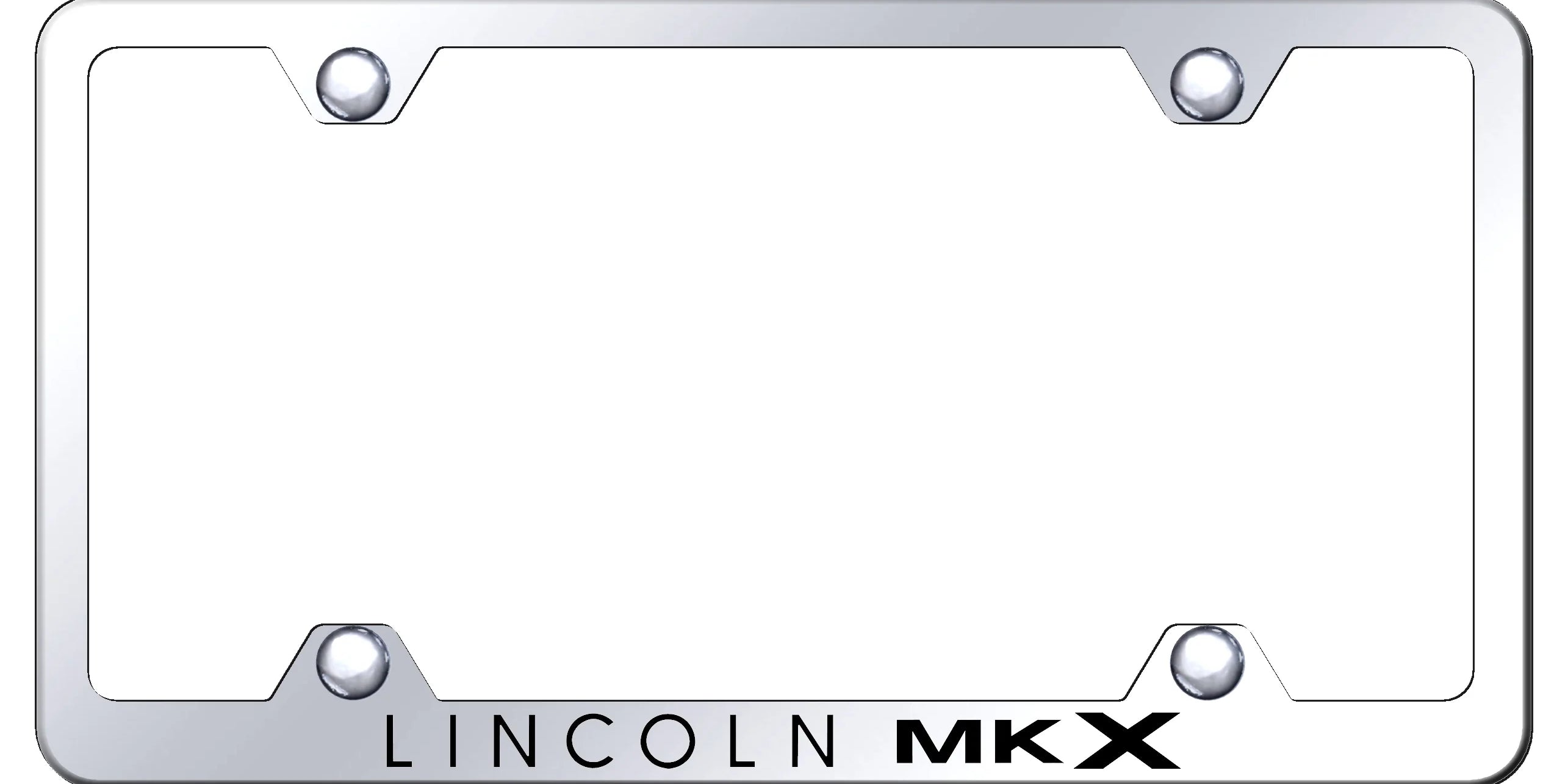 Lincoln MKX Steel Wide Body License Plate Frame - Laser Etched - Official Licensed