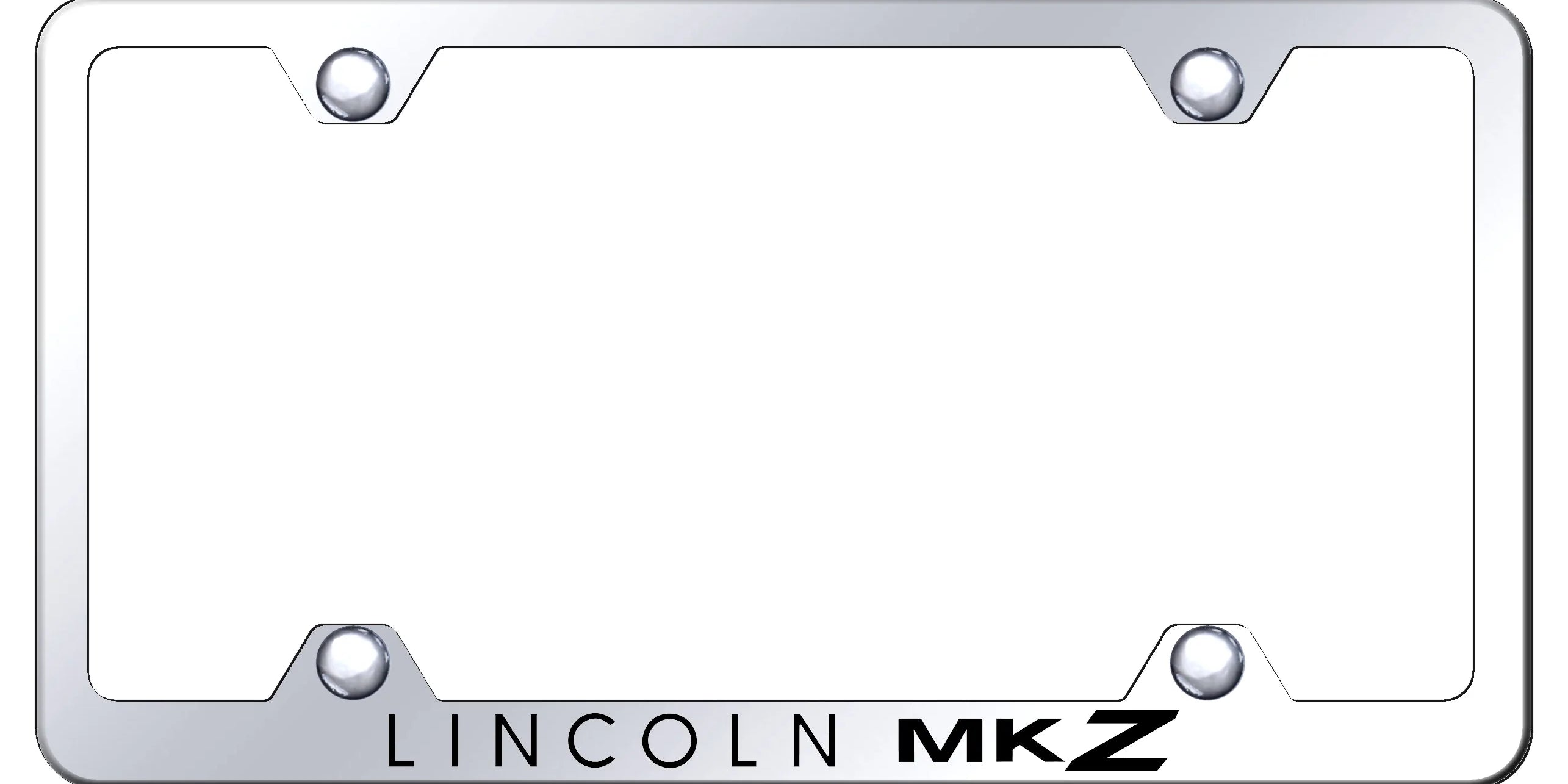 Lincoln MKZ Steel Wide Body License Plate Frame - Laser Etched - Official Licensed