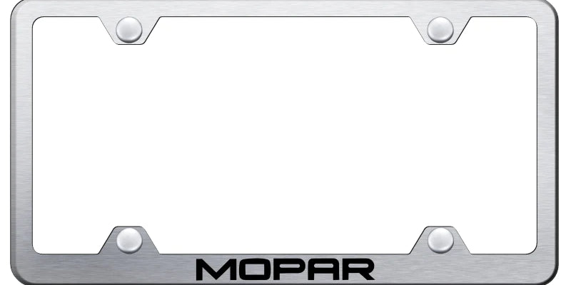 Mopar Steel Wide Body License Plate Frame - Official Licensed