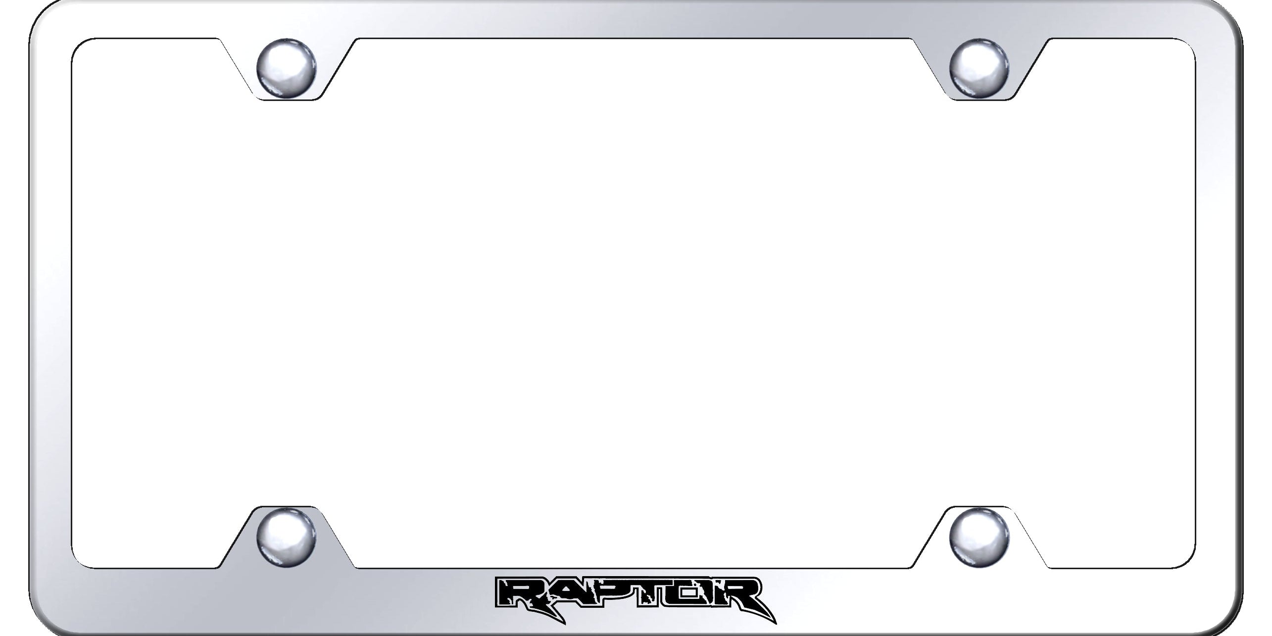 Ford Raptor Steel Wide Body License Plate Frame - Laser Etched - Official Licensed