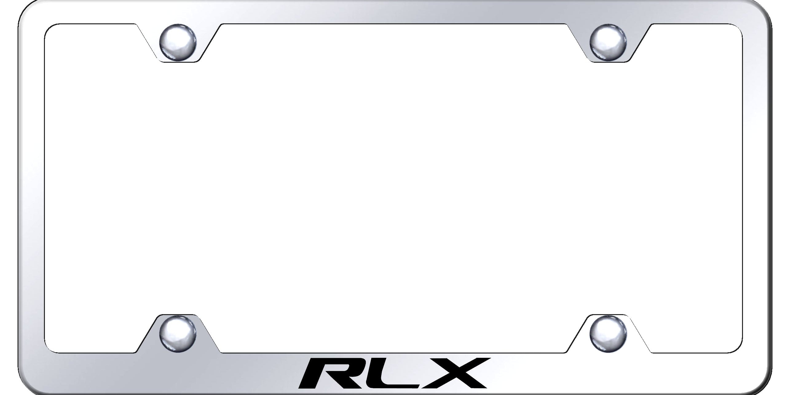 Acura RLX Steel Wide Body License Plate Frame - Laser Etched - Official Licensed