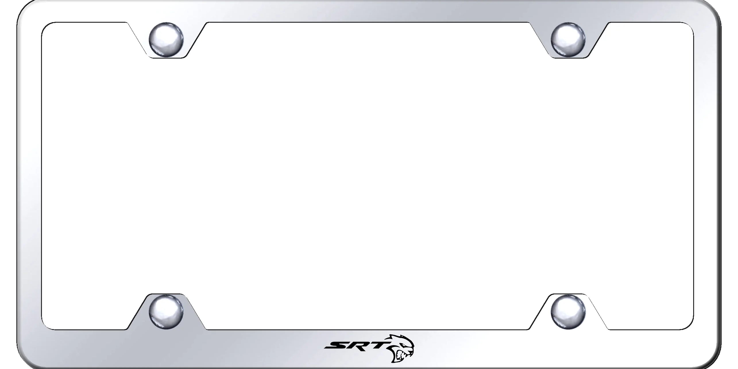 Dodge SRT Hellcat Steel Wide Body License Plate Frame - Official Licensed