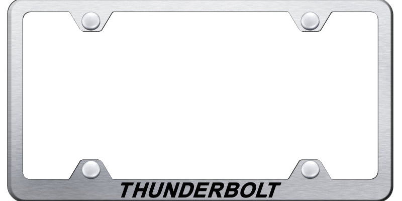 Ford Thunderbolt Steel Wide Body License Plate Frame - Laser Etched - Official Licensed