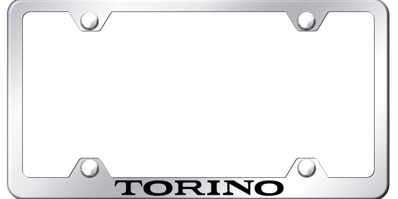 Ford Mustang Torino Steel Wide Body License Plate Frame - Laser Etched - Official Licensed