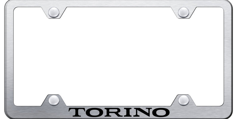 Ford Mustang Torino Steel Wide Body License Plate Frame - Laser Etched - Official Licensed