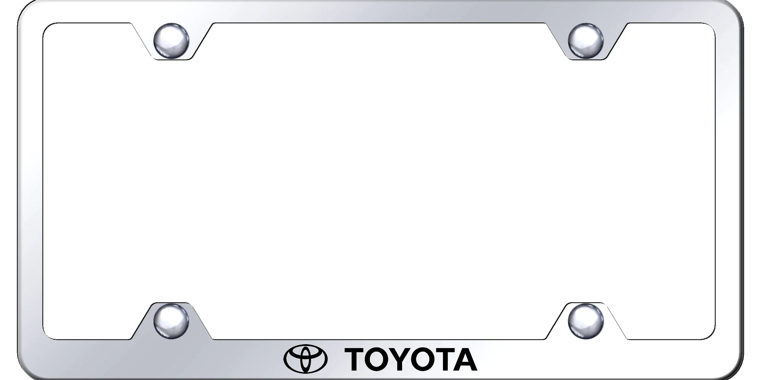Toyota Steel Wide Body License Plate Frame - Laser Etched - Official Licensed