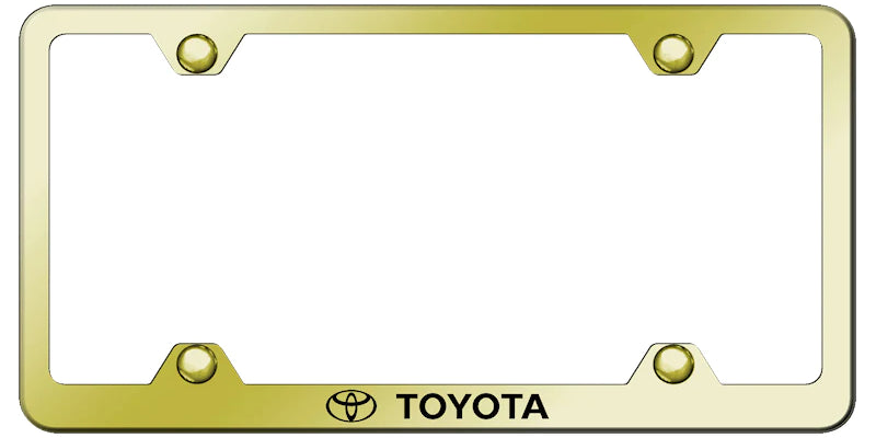 Toyota Steel Wide Body License Plate Frame - Laser Etched - Official Licensed