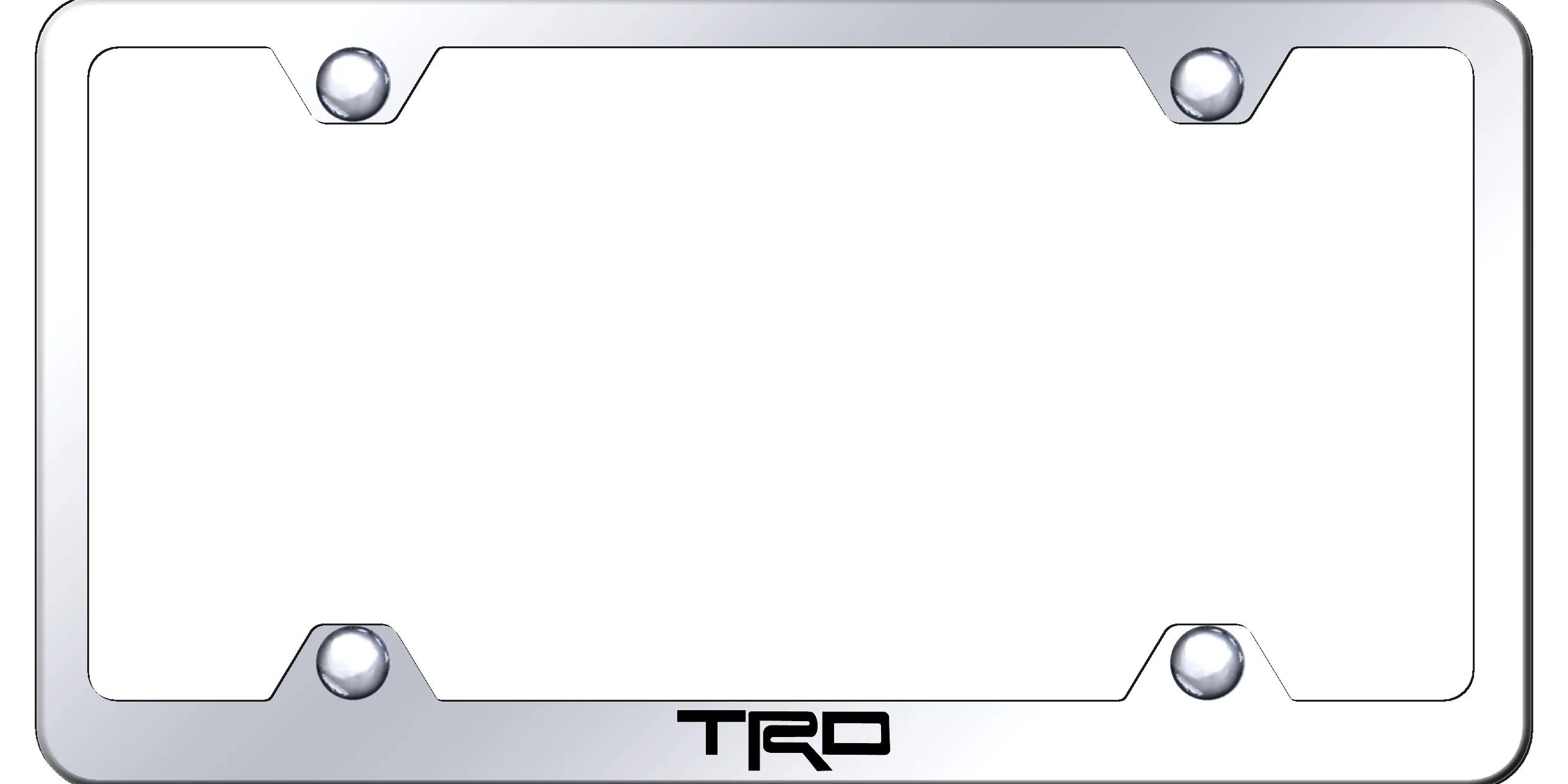 Toyota TRD Steel Wide Body License Plate Frame - Laser Etched - Official Licensed