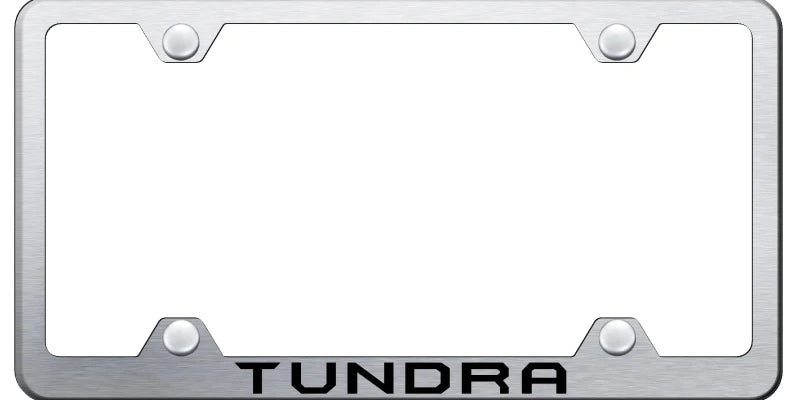 Toyota Tundra Steel Wide Body License Plate Frame - Laser Etched - Official Licensed