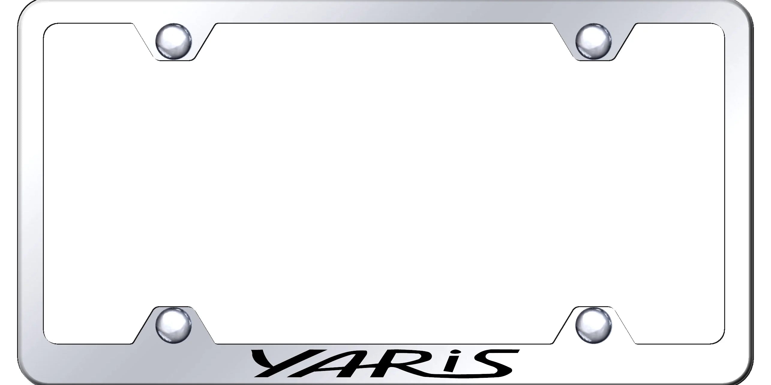 Toyota Yaris Steel Wide Body License Plate Frame - Laser Etched - Official Licensed