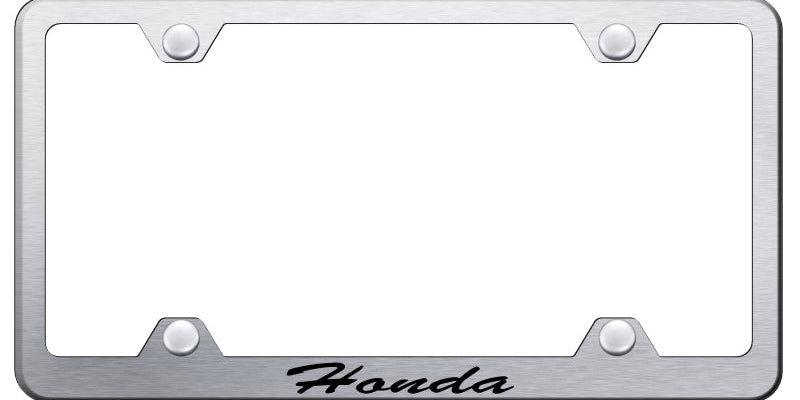 Honda Script Steel Wide Body License Plate Frame - Official Licensed