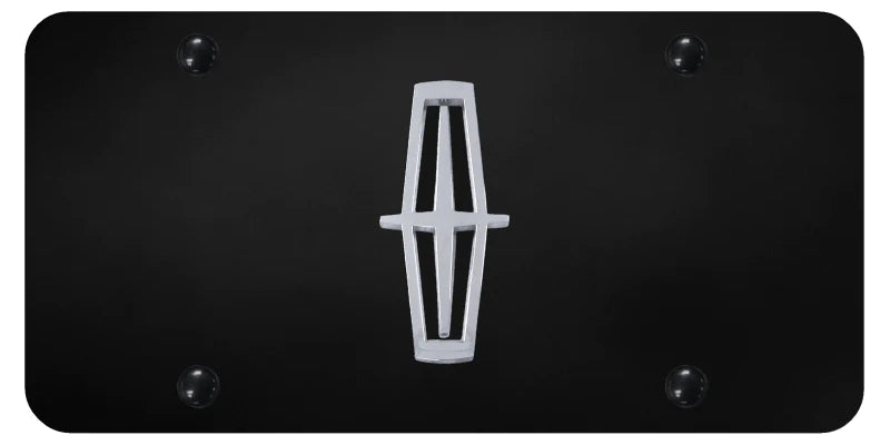Lincoln Verticle (Black Fill) License Plate - Official Licensed