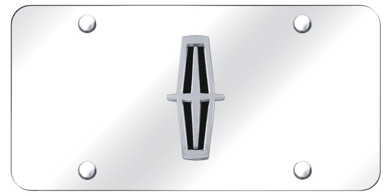 Lincoln Verticle (Black Fill) License Plate - Official Licensed